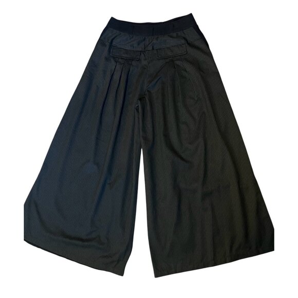 Free People Pants Wide leg Florence Embroidered Striped Boho Floral Size 8 - Picture 5 of 16